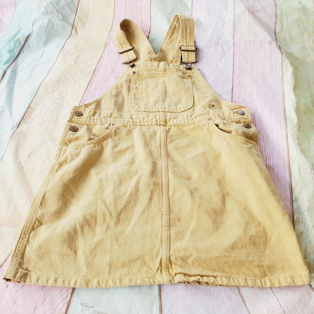 Monki Khaki Denim Overalls Size Small